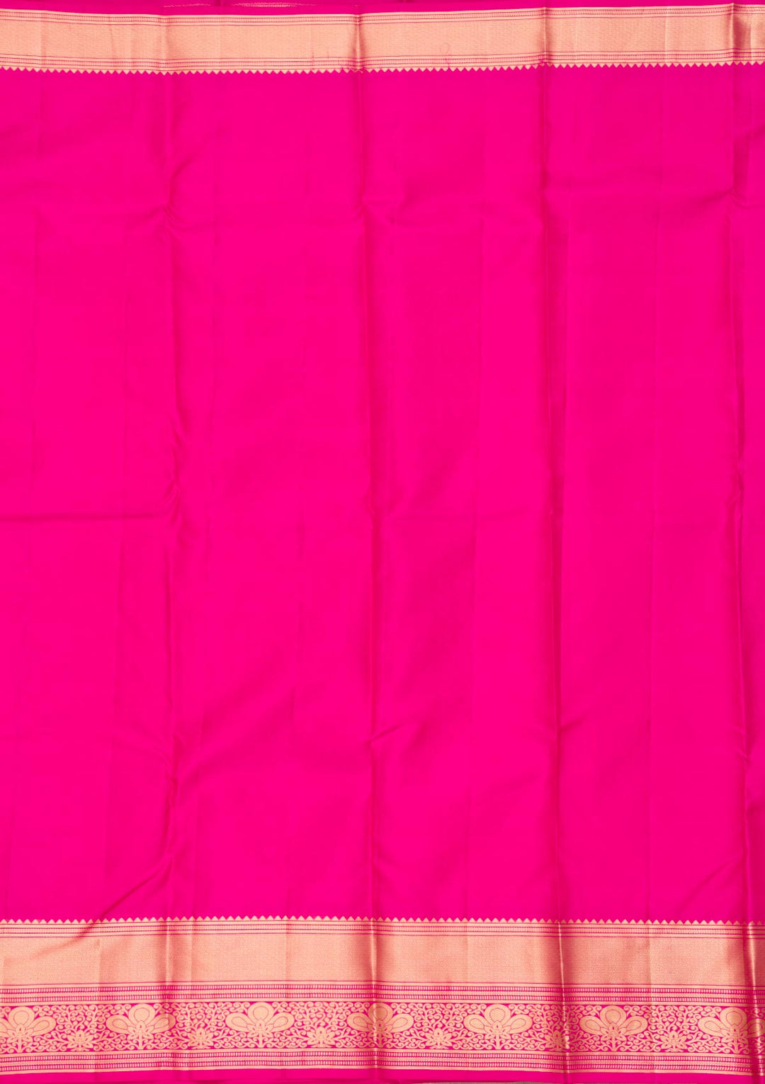 Rani Pink Zariwork Pure Silk Saree