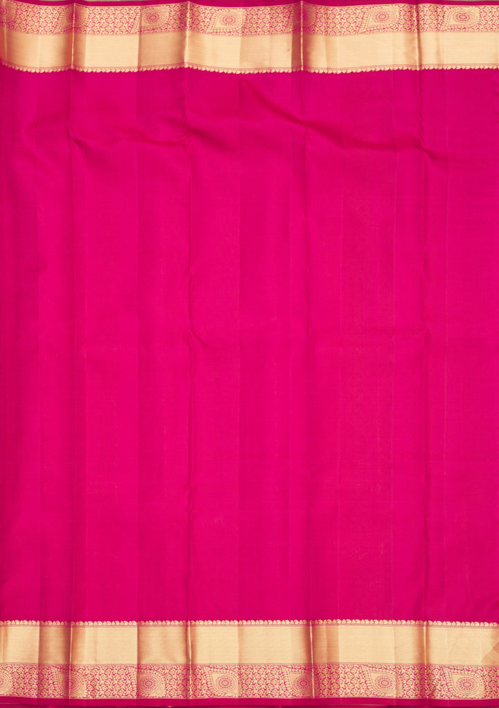 Rani Pink Zariwork Pure Silk Saree
