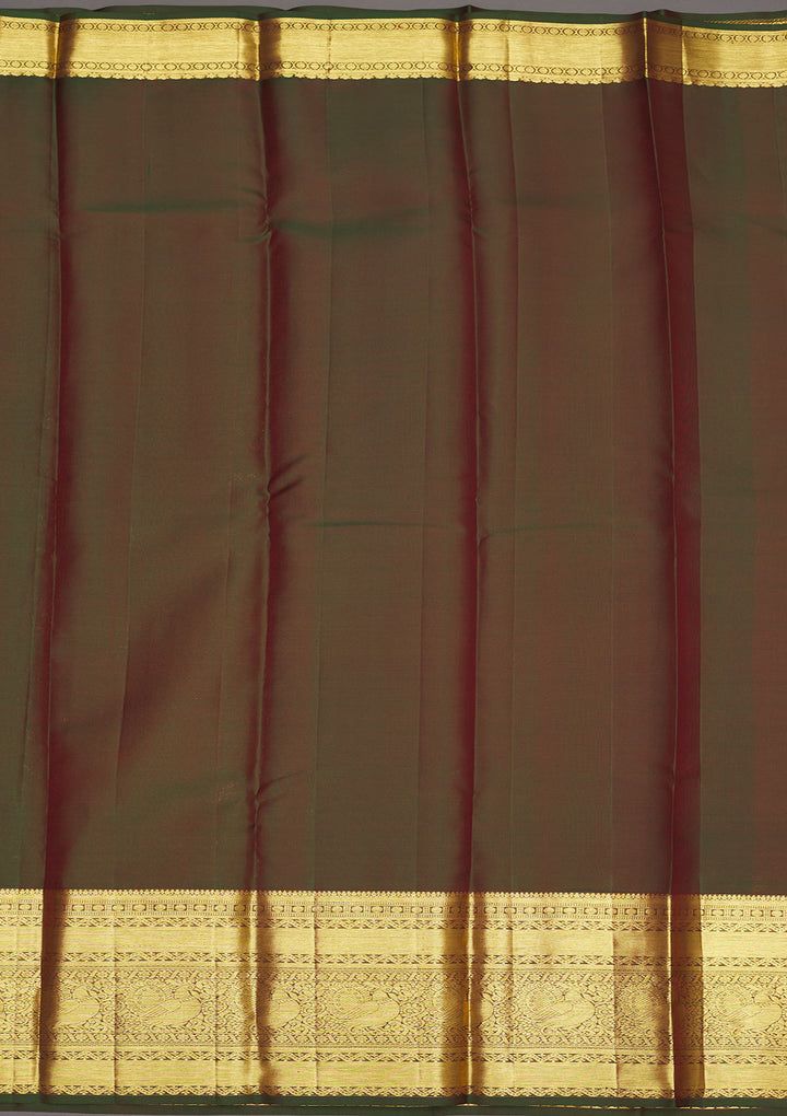 Rani Pink Zariwork Pure Silk Saree