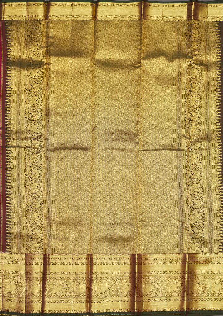 Rani Pink Zariwork Pure Silk Saree