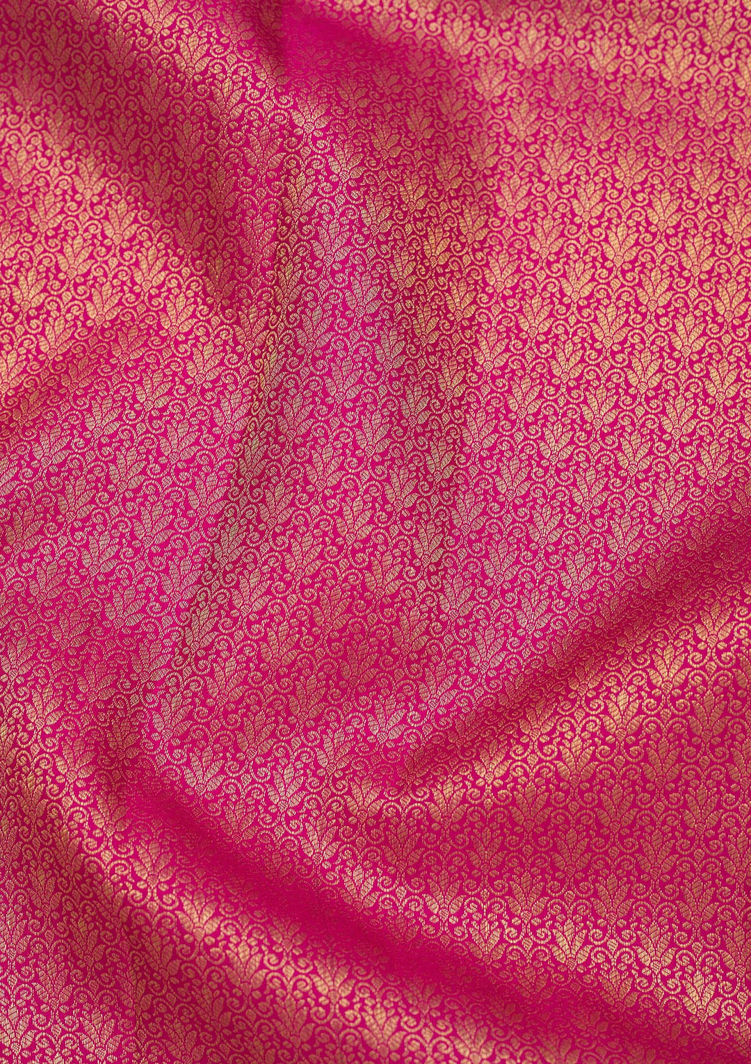 Rani Pink Zariwork Pure Silk Saree