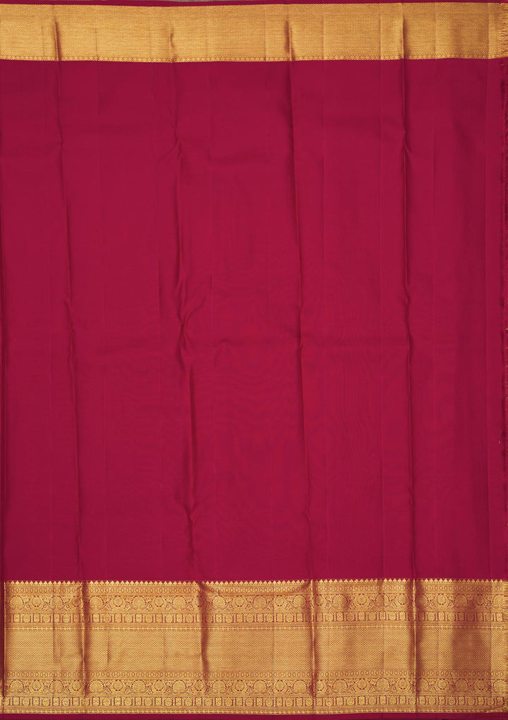 Rani Pink Zariwork Pure Silk Saree