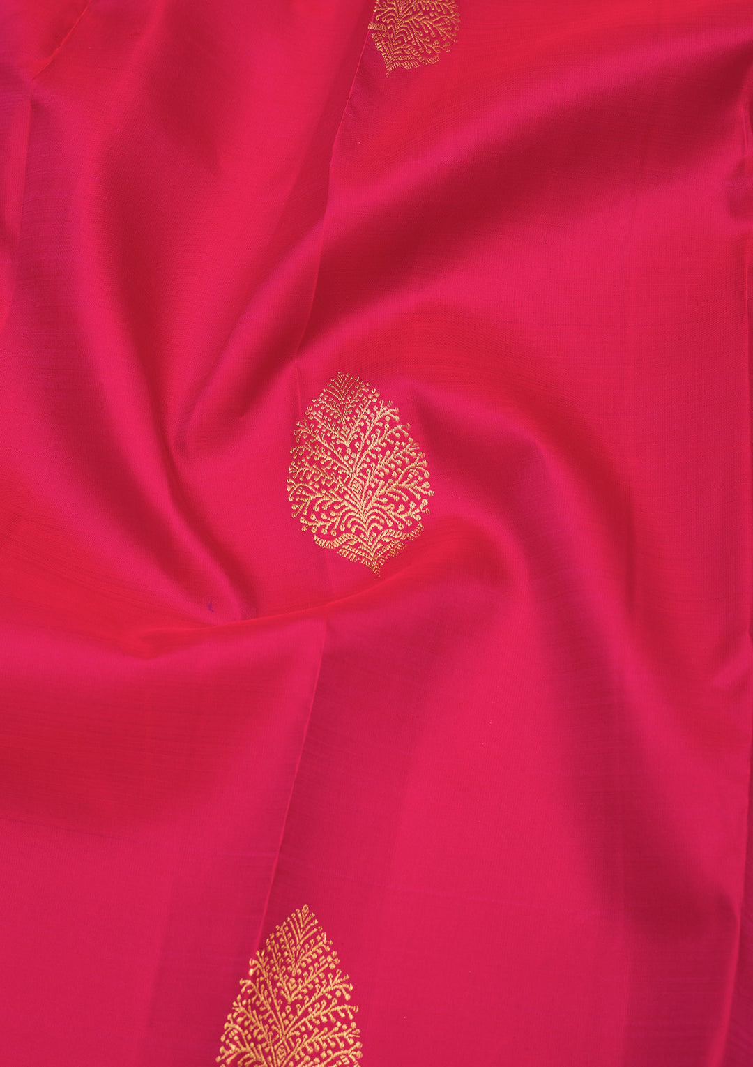 Rani Pink Zariwork Pure Silk Saree