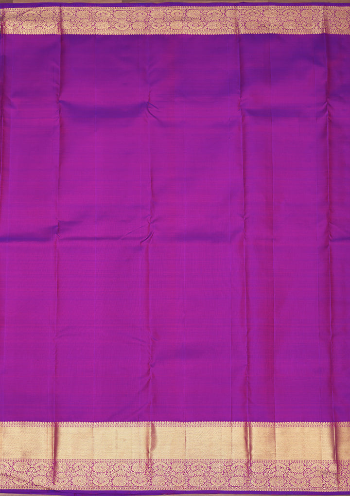 Rani Pink Zariwork Pure Silk Saree