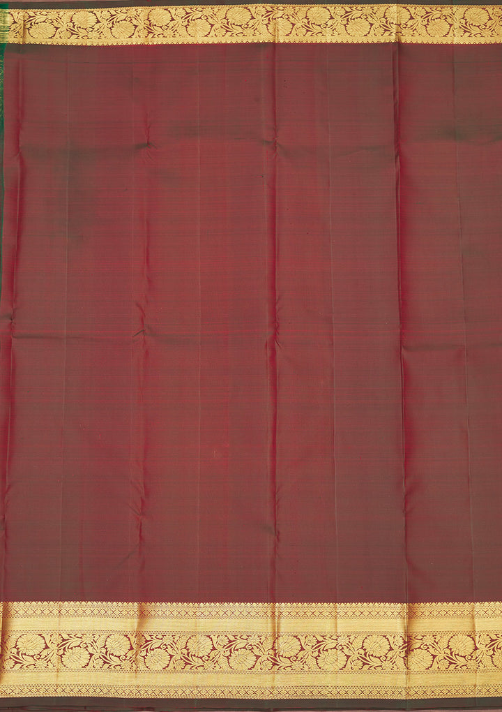 Rani Pink Zariwork Pure Silk Saree