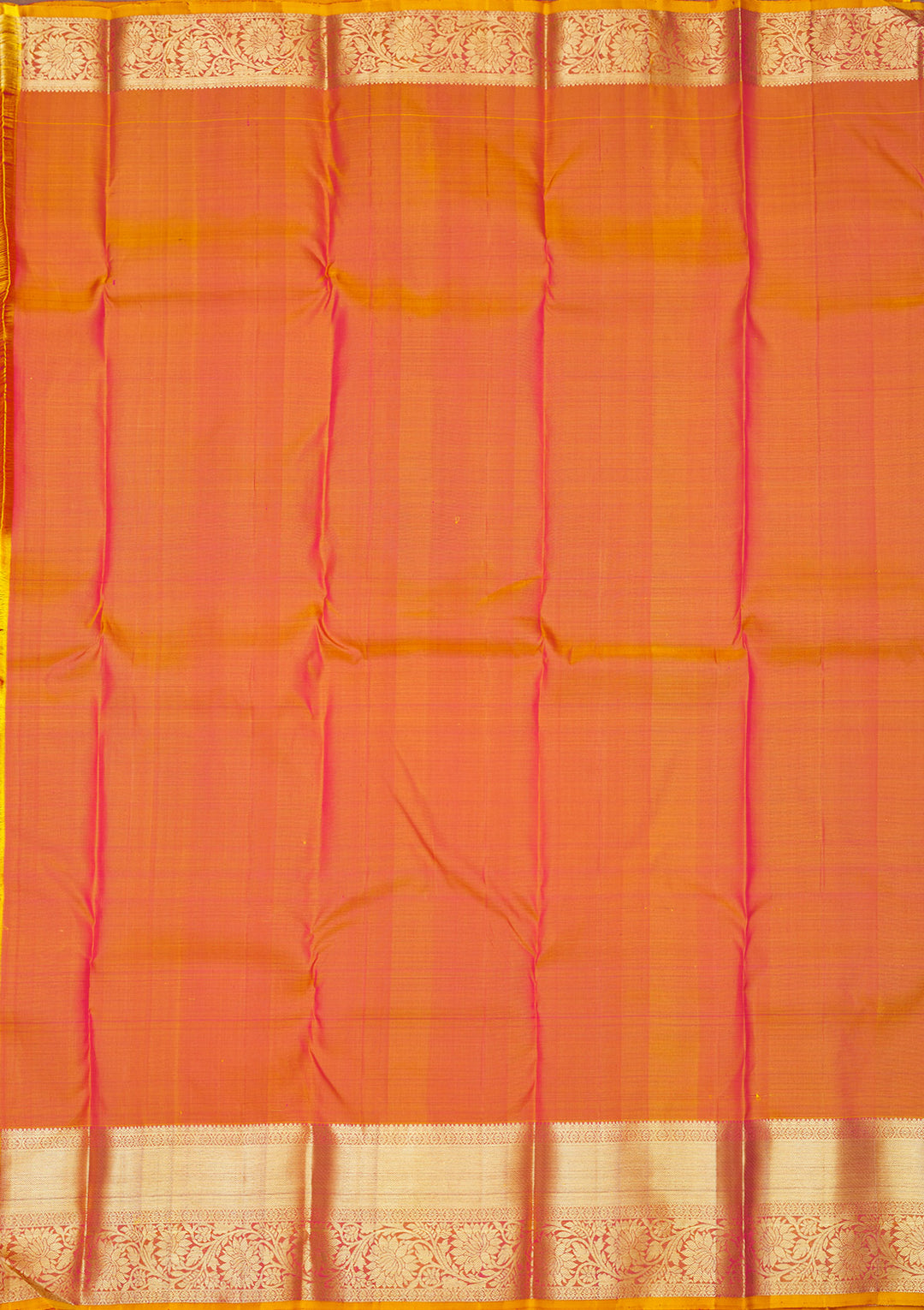Rani Pink Zariwork Pure Silk Saree