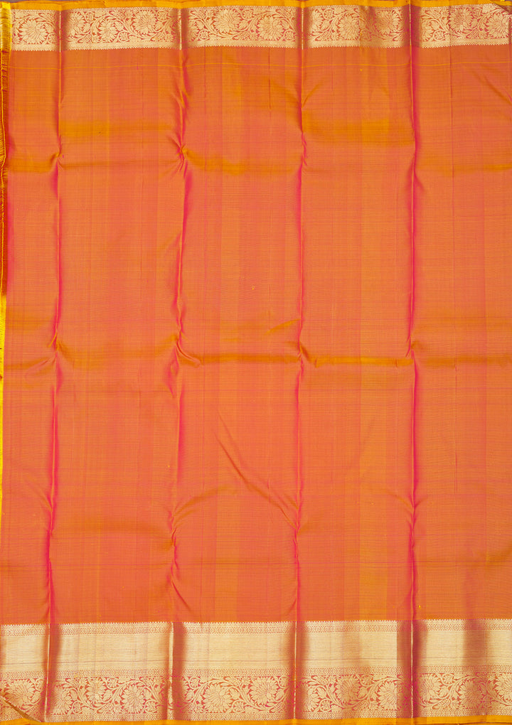 Rani Pink Zariwork Pure Silk Saree