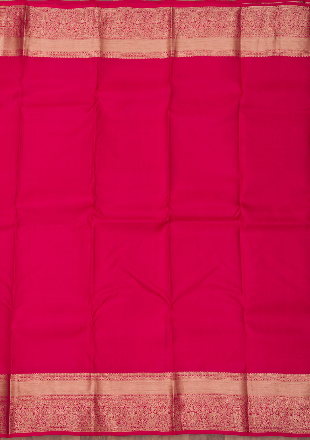 Rani Pink Zariwork Pure Silk Saree