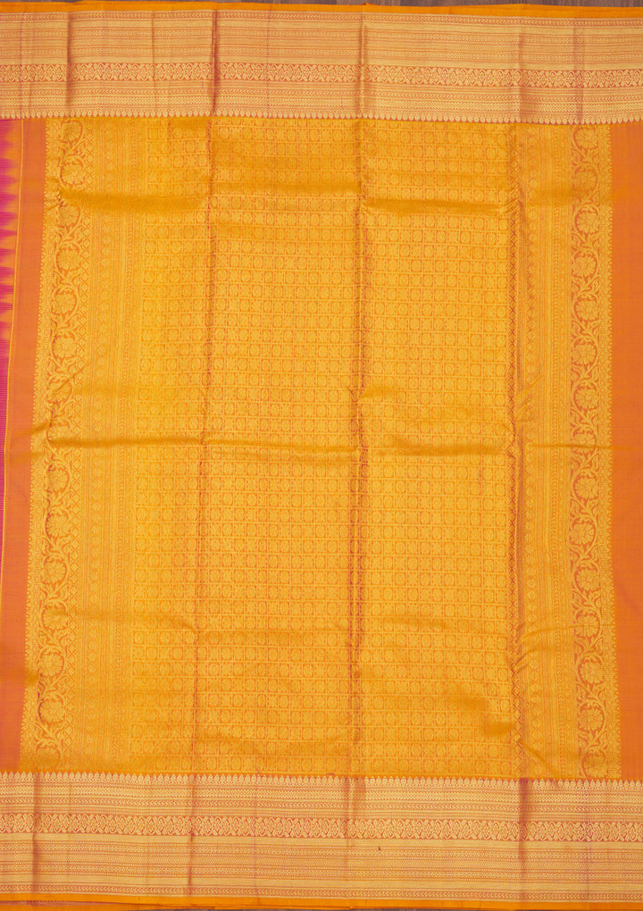Rani Pink Zariwork Pure Silk Saree