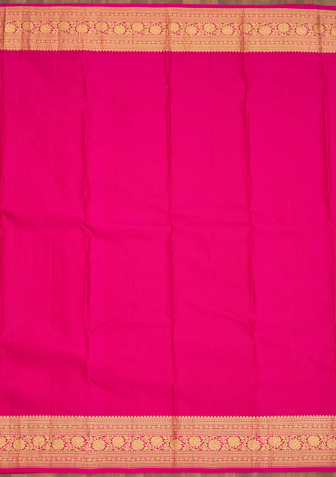 Rani Pink Zariwork Pure Silk Saree