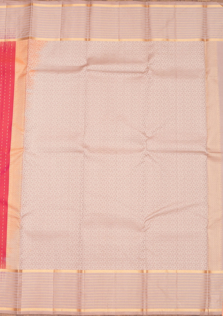 Rani Pink Zariwork Pure Silk Saree