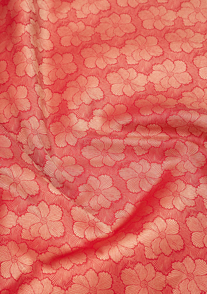Rani Pink Zariwork Pure Silk Saree
