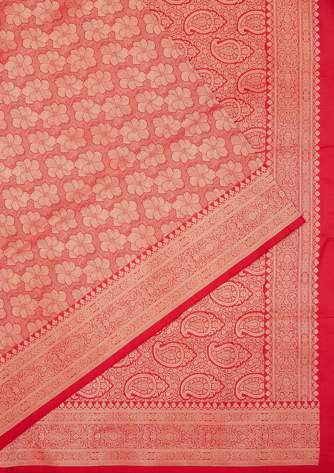 Rani Pink Zariwork Pure Silk Saree