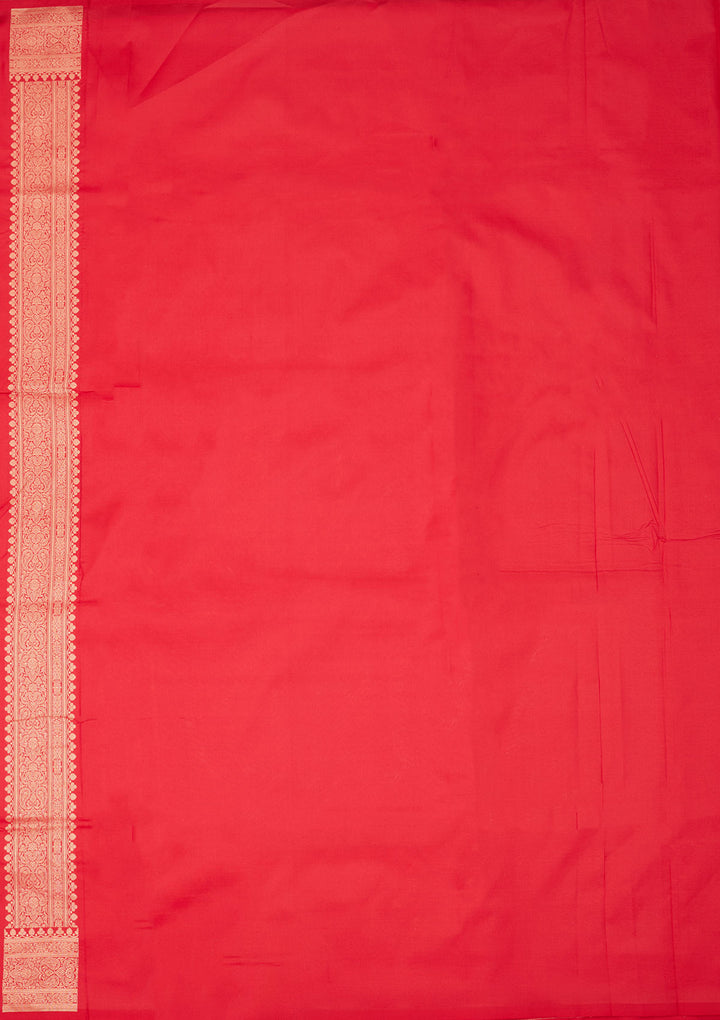 Rani Pink Zariwork Pure Silk Saree
