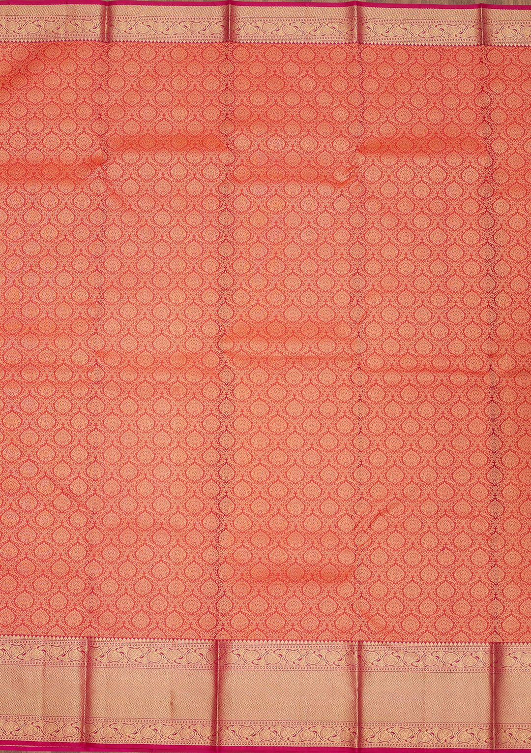 Rani Pink Zariwork Pure Silk Saree