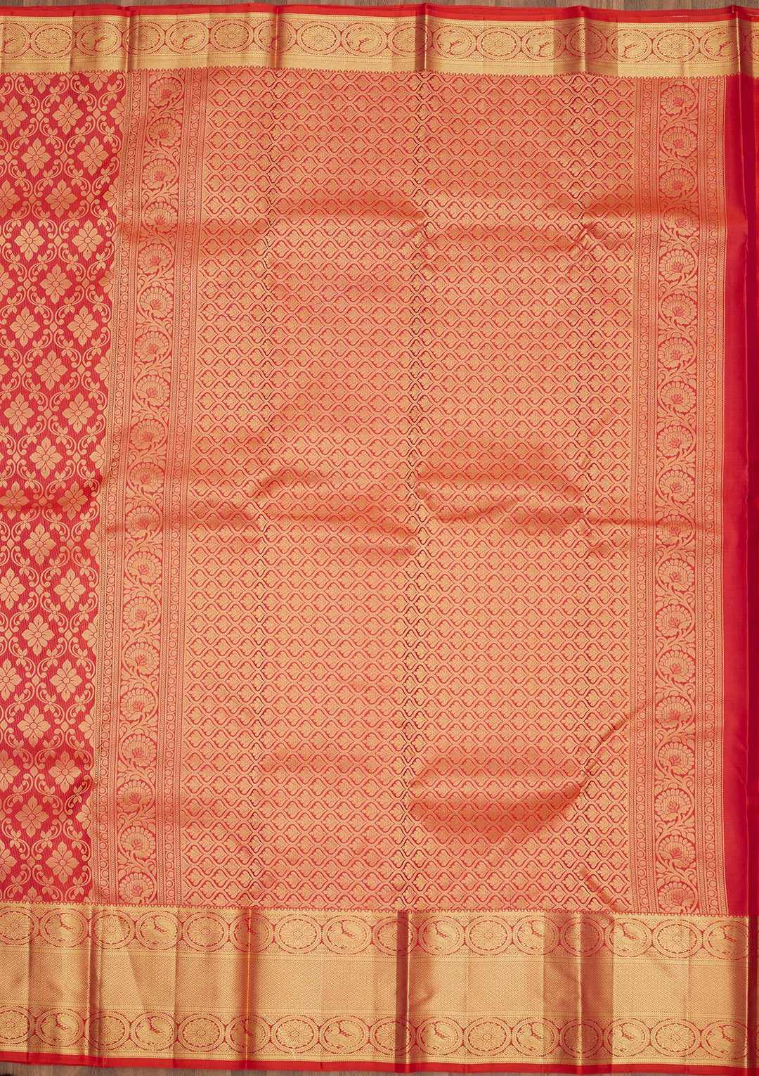 Rani Pink Zariwork Pure Silk Saree