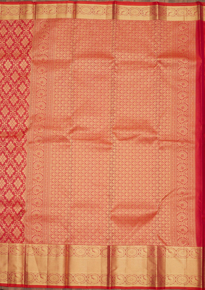 Rani Pink Zariwork Pure Silk Saree