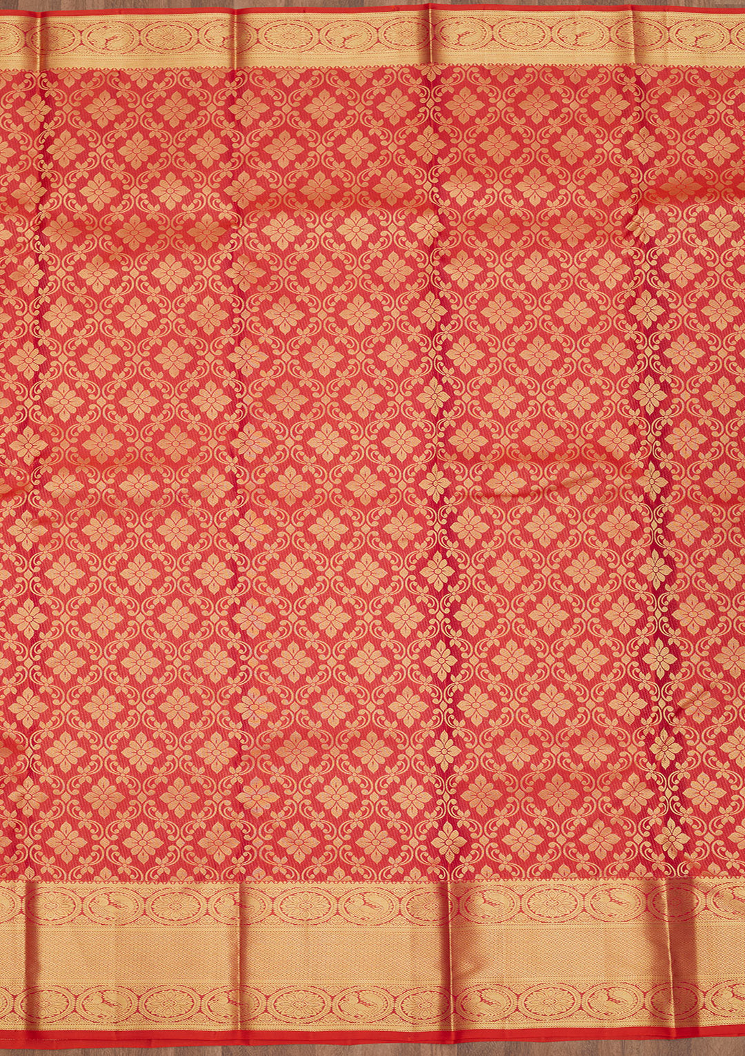 Rani Pink Zariwork Pure Silk Saree