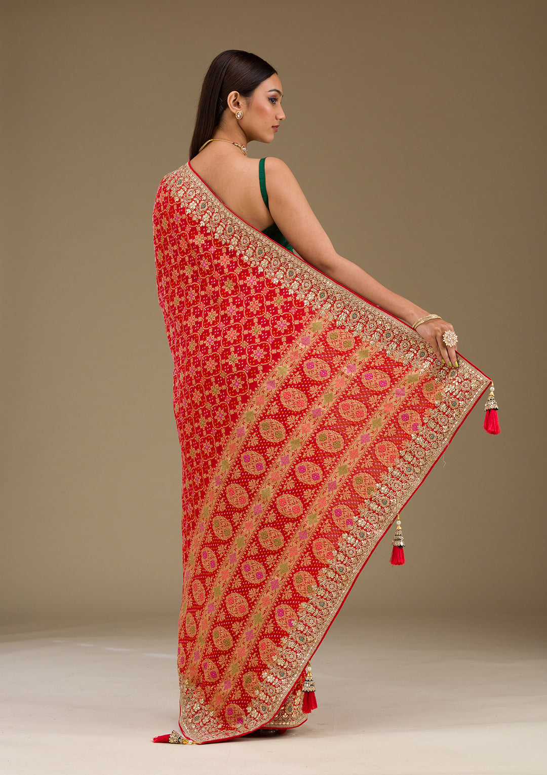 Red Zariwork Banarasi Saree