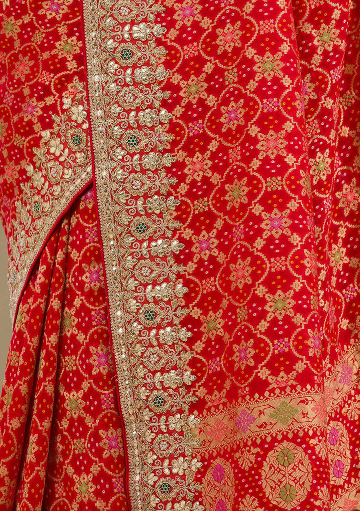 Red Zariwork Banarasi Saree