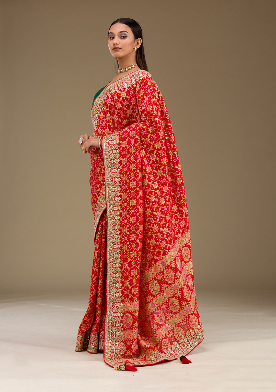 Red Zariwork Banarasi Saree