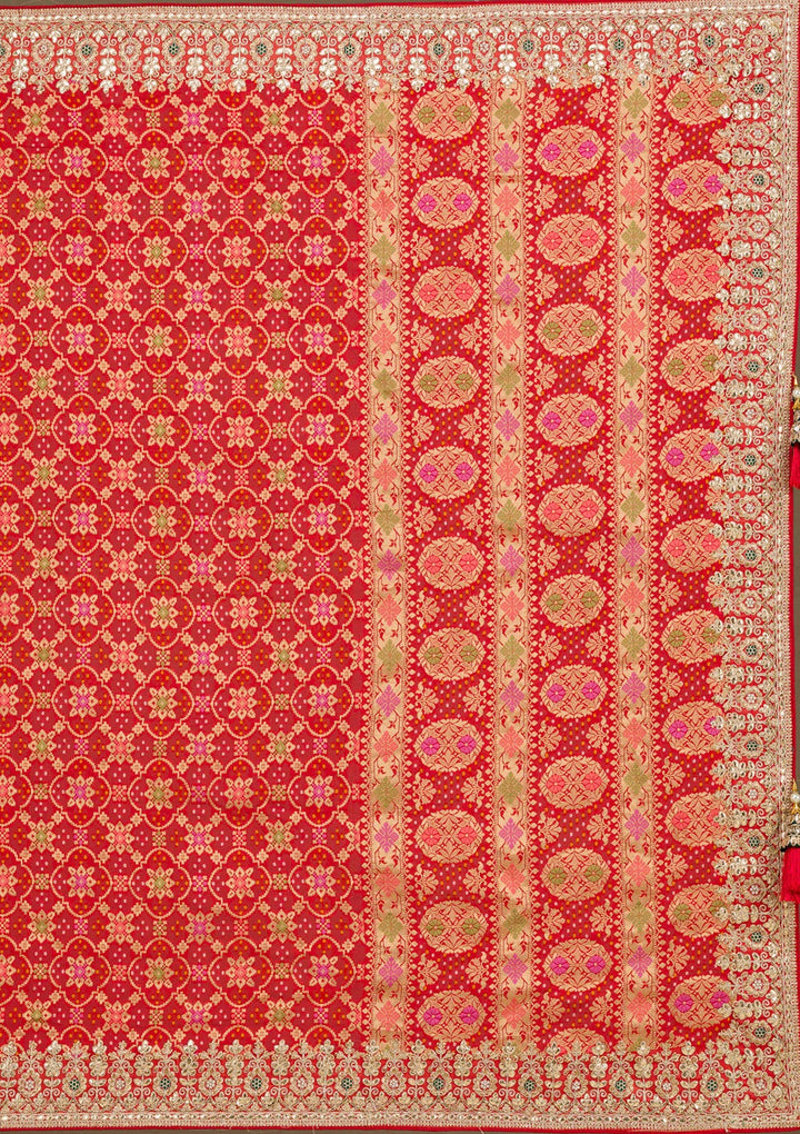 Red Zariwork Banarasi Saree