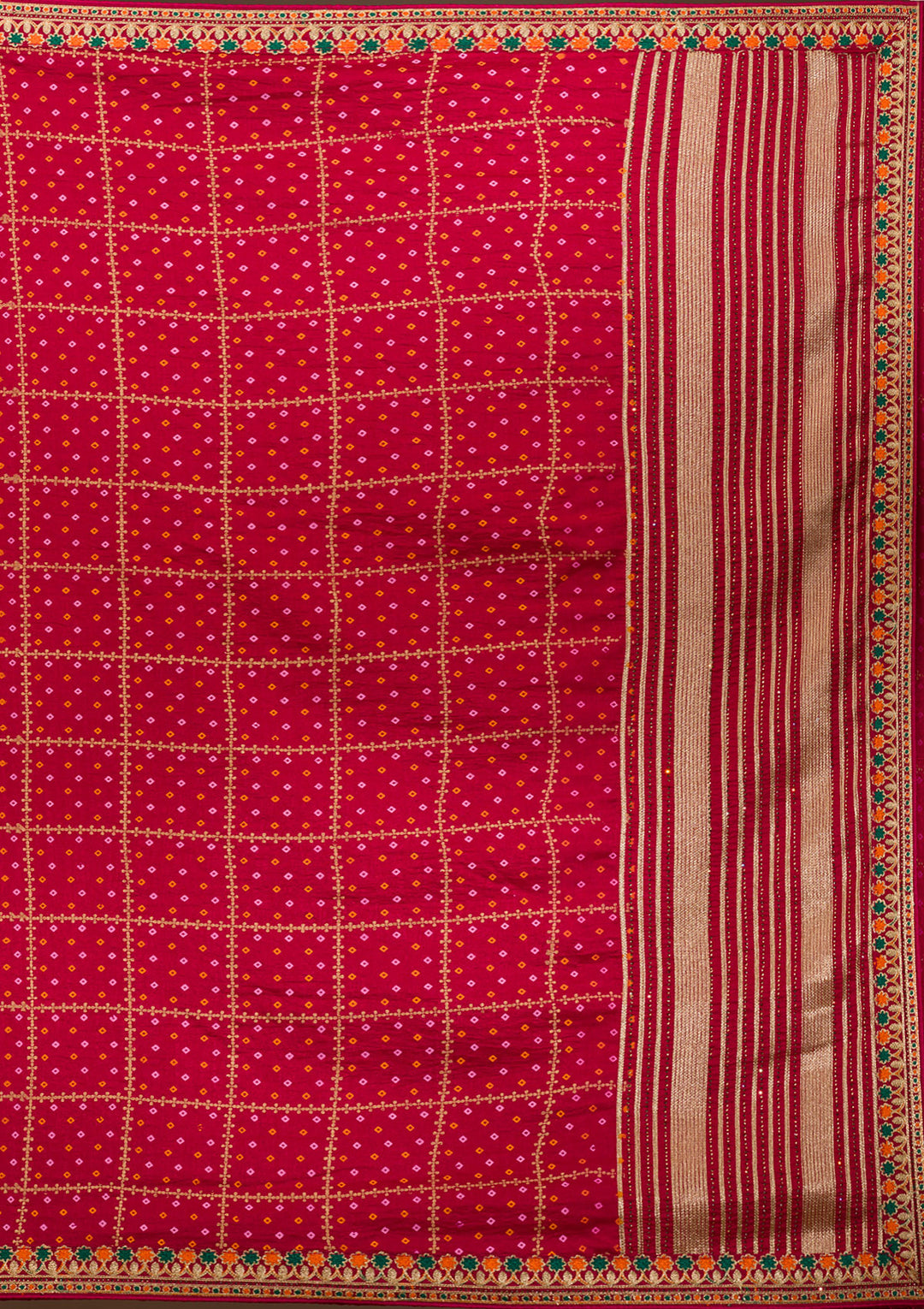Red Zariwork Art Silk Saree