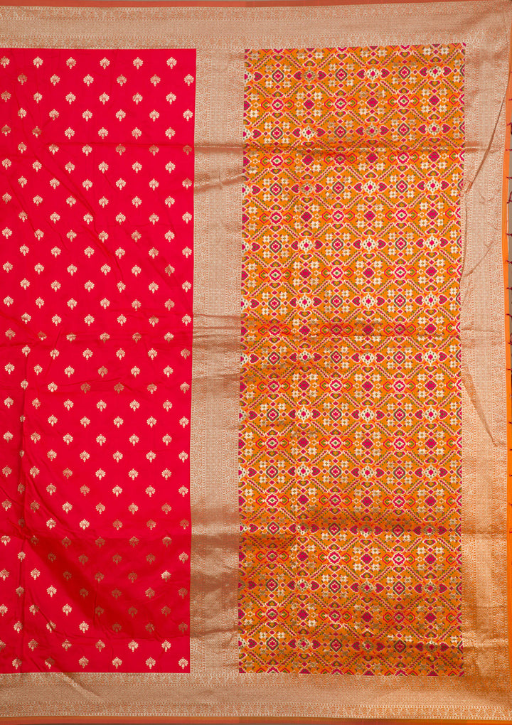 Red Zariwork Banarasi Silk Saree