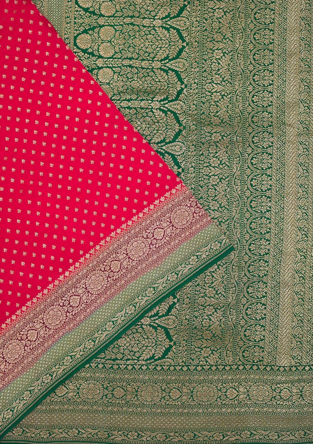 Red Zariwork Art Silk Saree