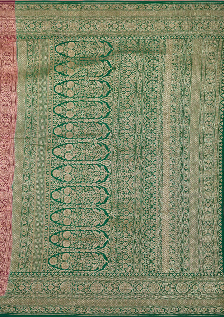 Red Zariwork Art Silk Saree