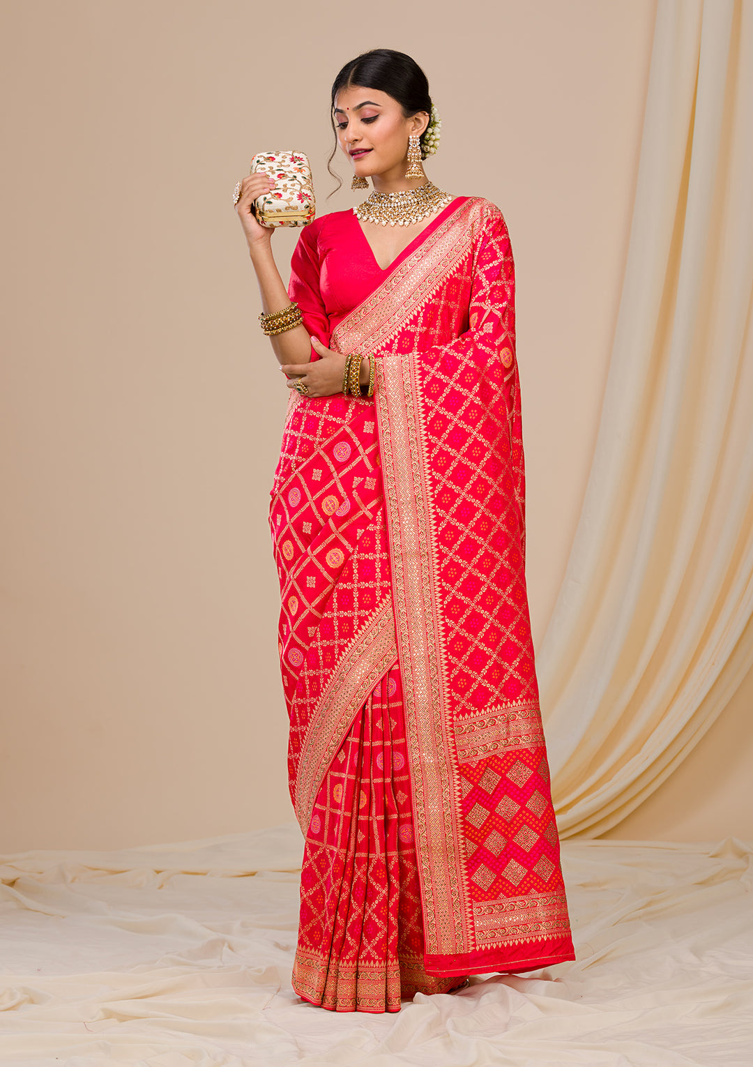 Red Zariwork Banarasi Saree