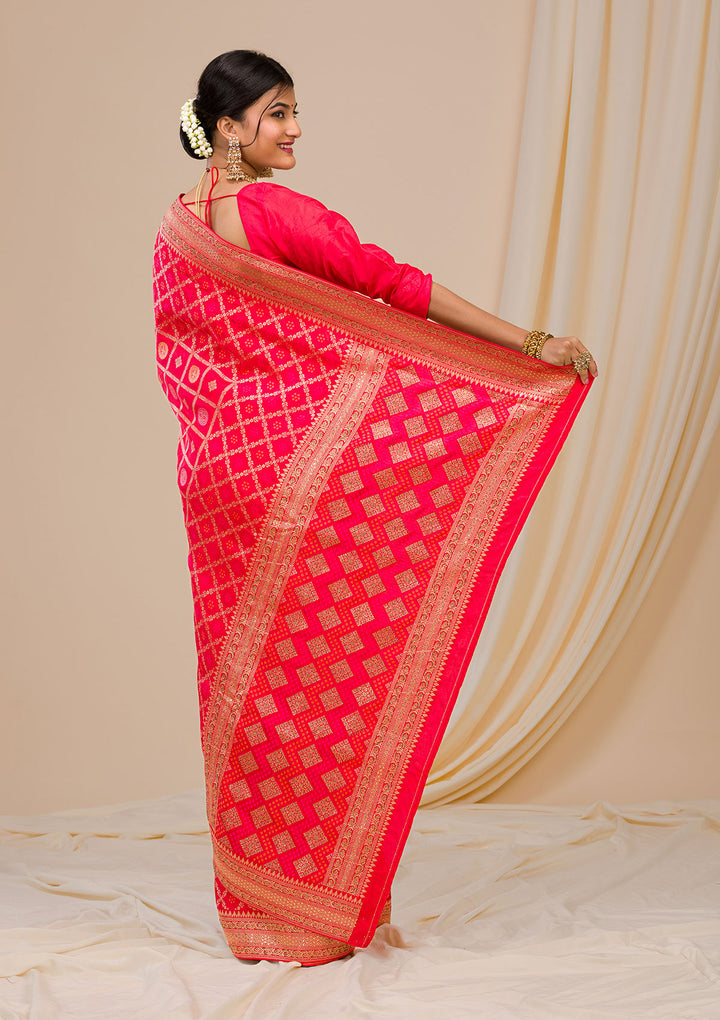 Red Zariwork Banarasi Saree