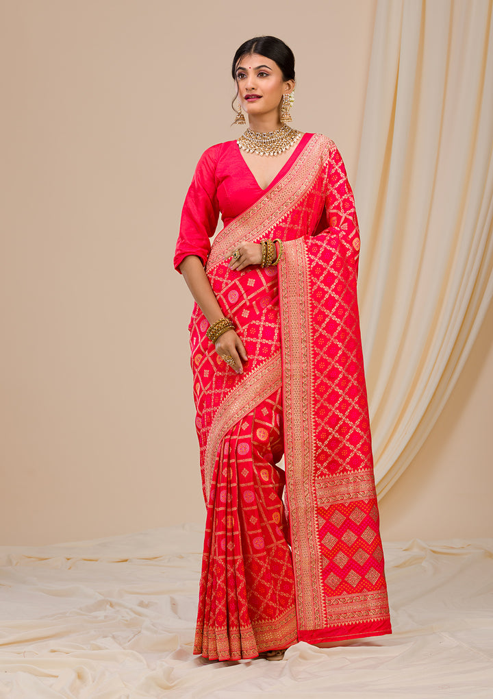 Red Zariwork Banarasi Saree