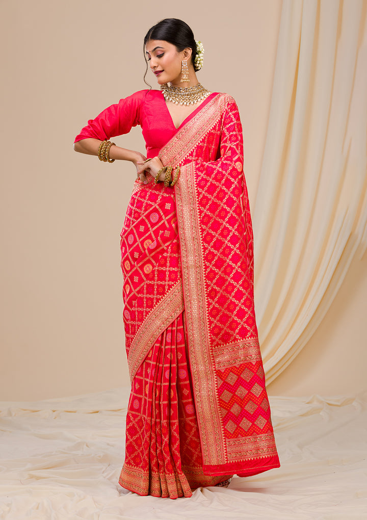 Red Zariwork Banarasi Saree