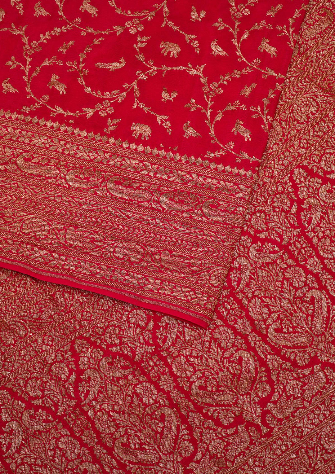 Red Zariwork Banarasi Saree