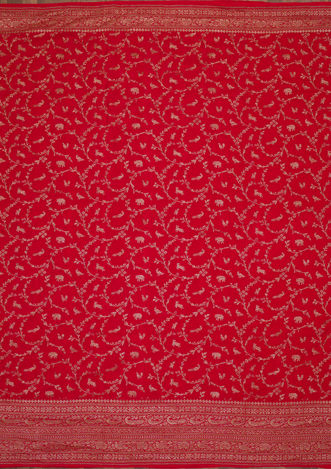 Red Zariwork Banarasi Saree