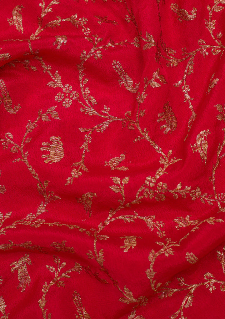 Red Zariwork Banarasi Saree