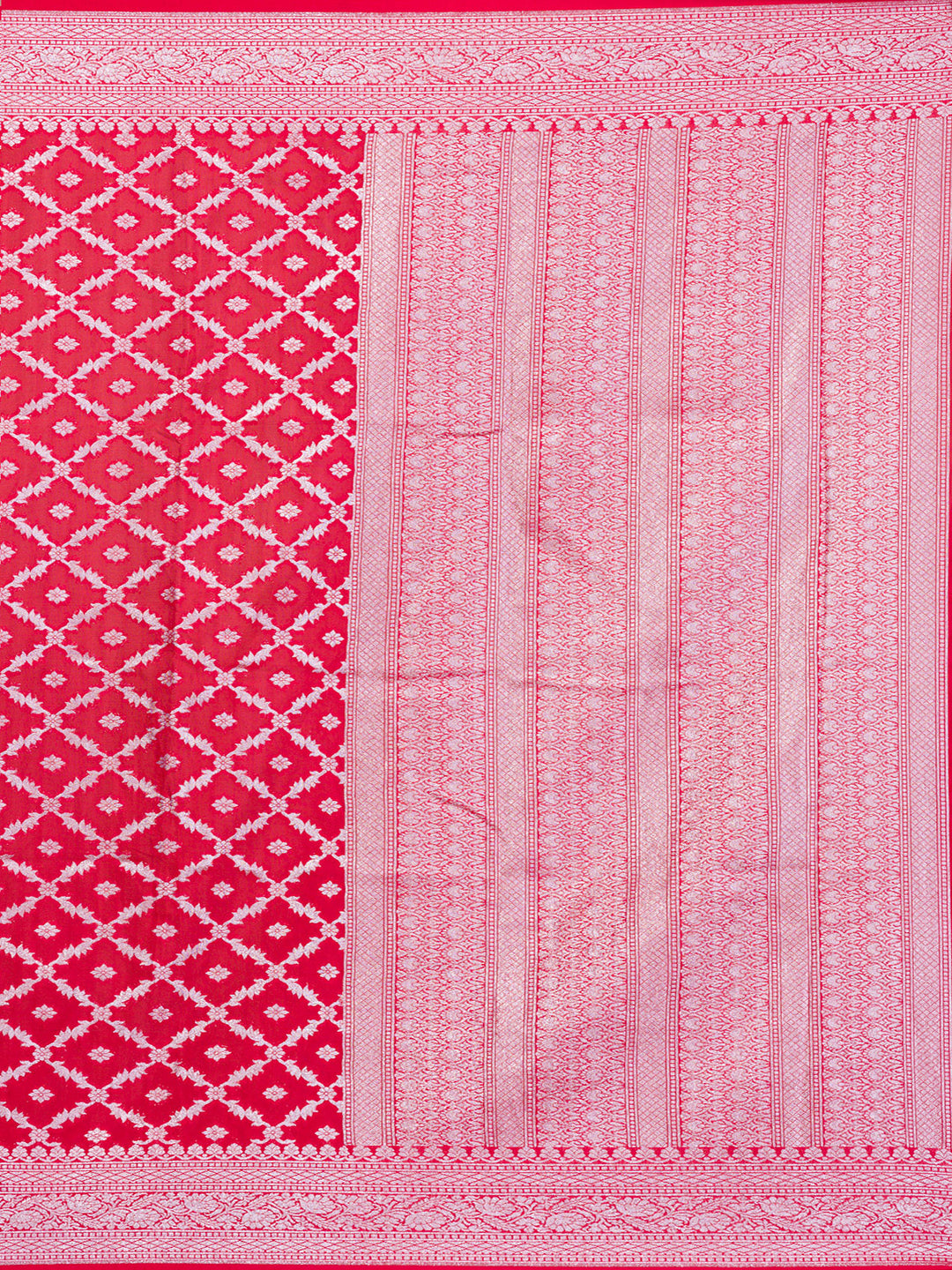 Red Zariwork Banarasi Silk Saree