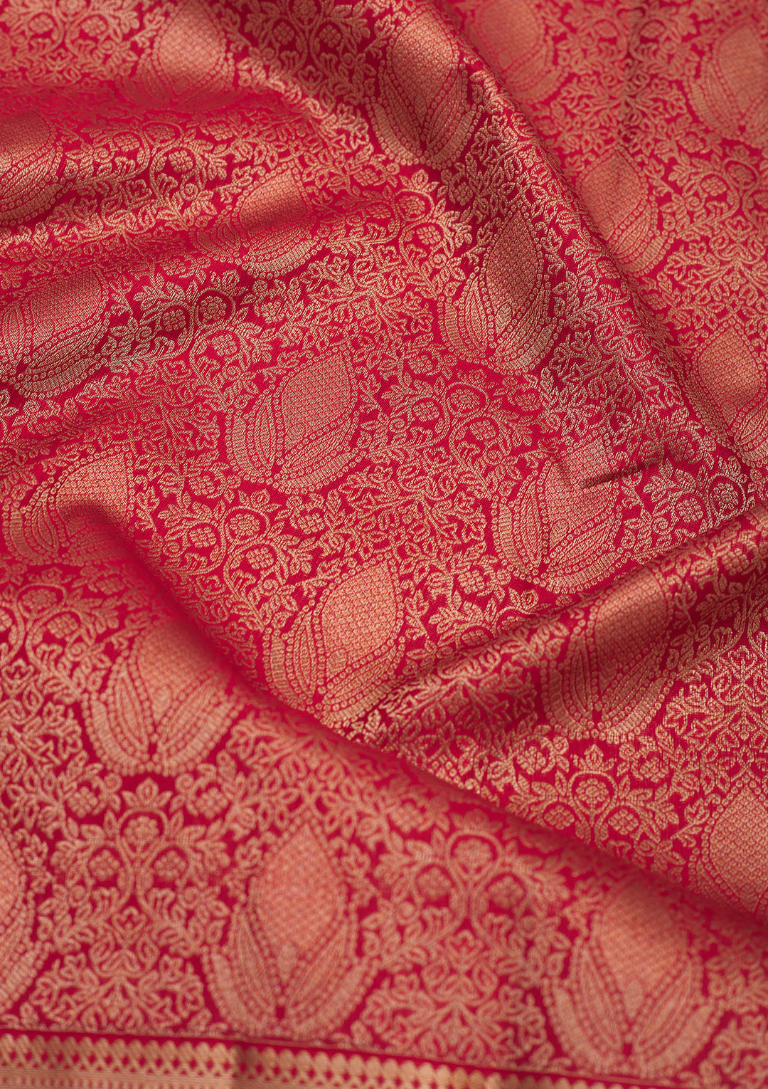Red Zariwork Pure Silk Saree