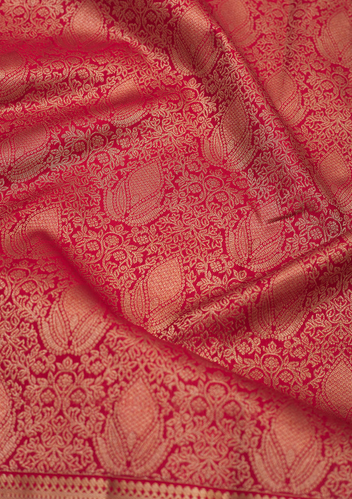 Red Zariwork Pure Silk Saree