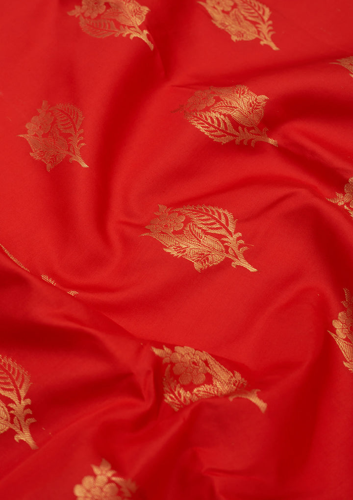 Red Zariwork Pure Silk Saree