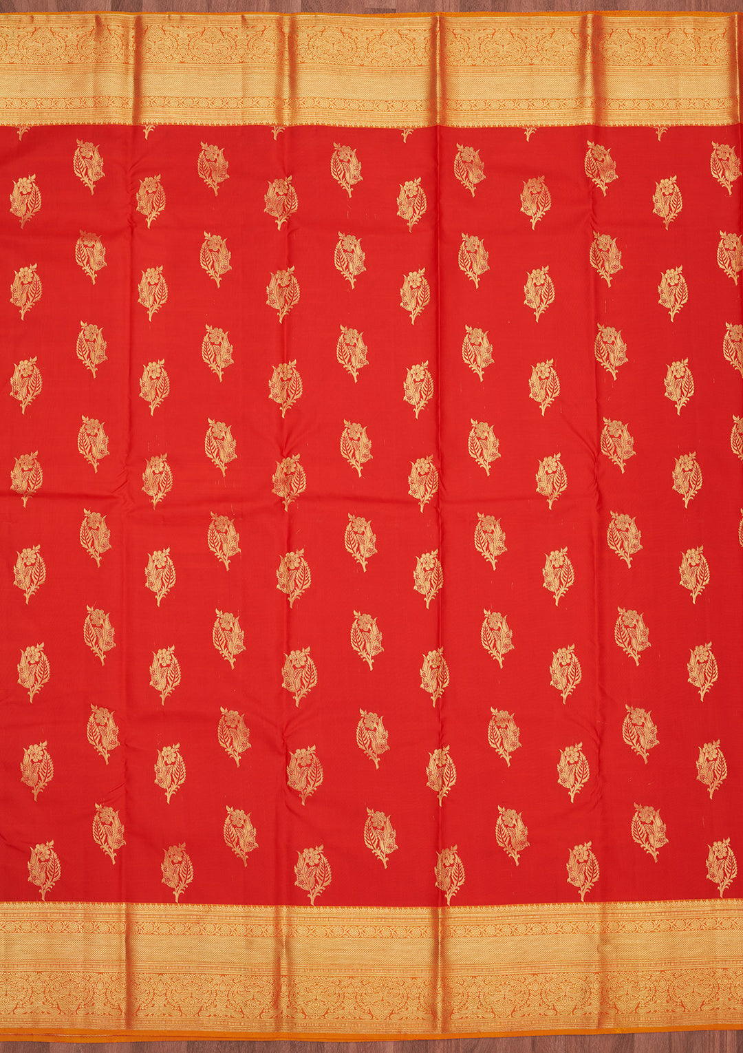 Red Zariwork Pure Silk Saree