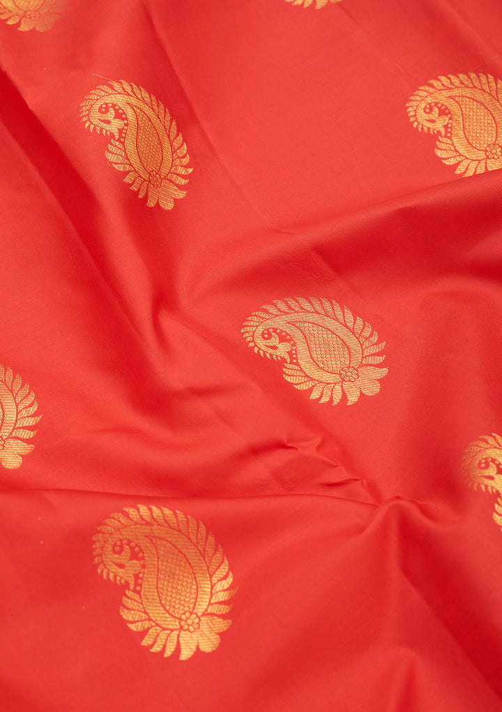 Red Zariwork Pure Silk Saree