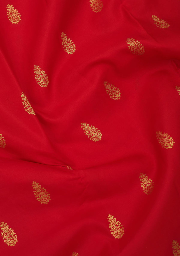 Red Zariwork Pure Silk Saree