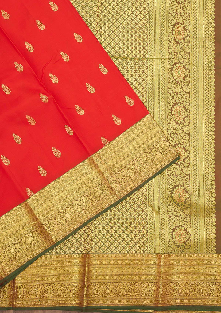 Red Zariwork Pure Silk Saree
