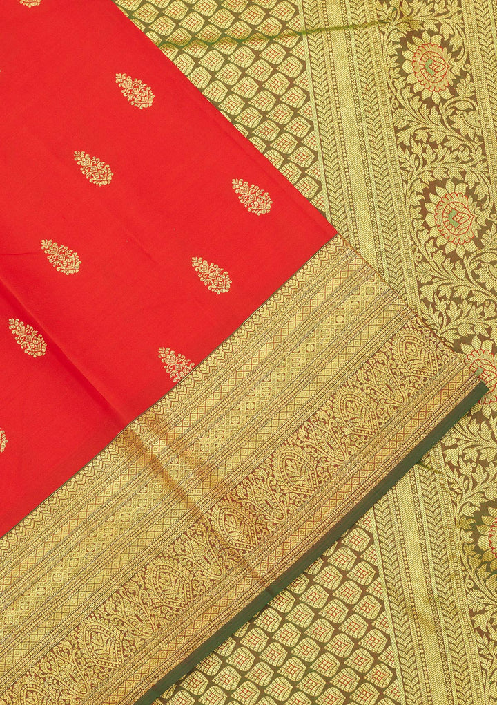 Red Zariwork Pure Silk Saree