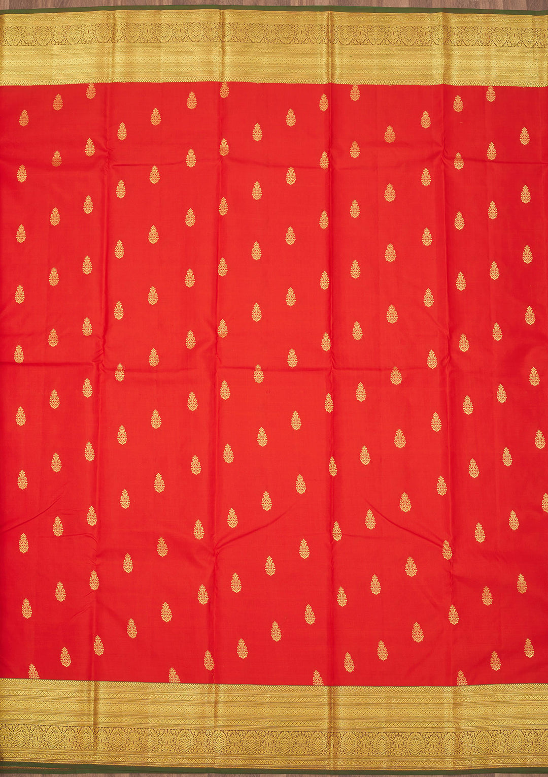 Red Zariwork Pure Silk Saree