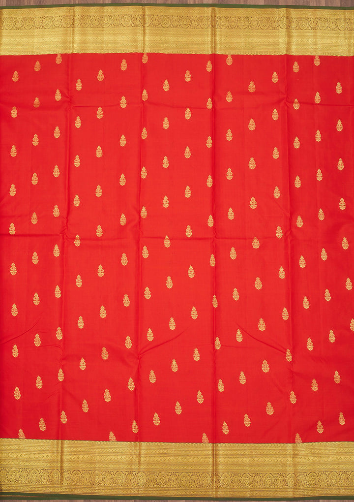 Red Zariwork Pure Silk Saree