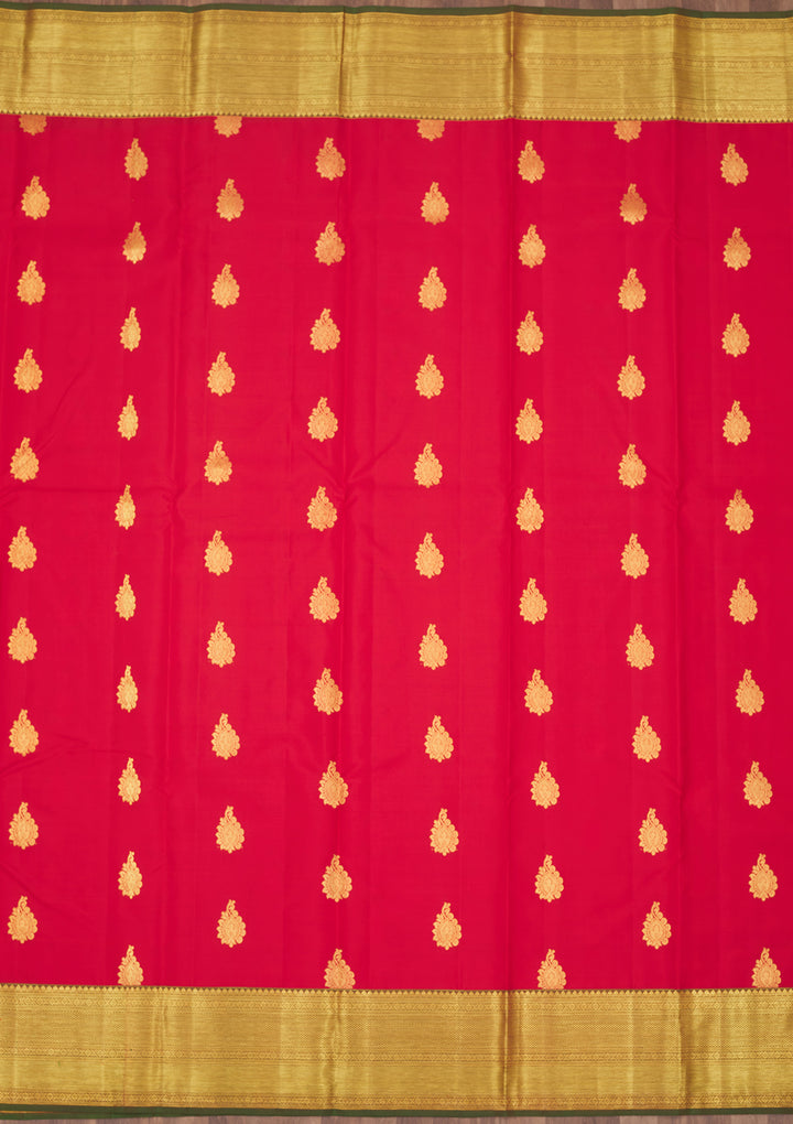 Red Zariwork Pure Silk Saree