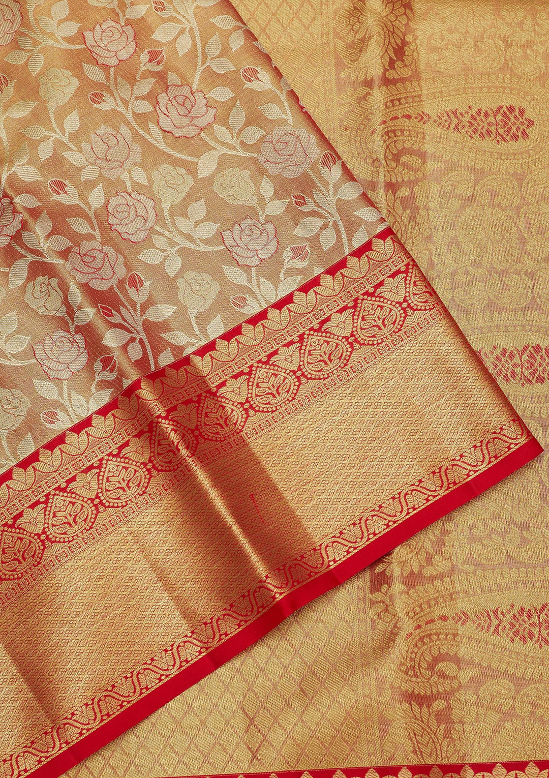 Red Zariwork Pure Silk Saree